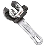 RIDGID 118 32573 2-in-1 Close Quarters AUTOFEED Cutter with Ratchet Handle, 1/4-inch to 1-1/8-inch Tubing Cutter