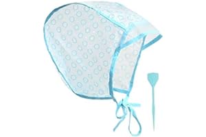 YANTAISIYU Hair Coloring Kit Highlight Cap Hair Coloring Dye Cap Frosting Cap with Plastic Crochet Hook for Dyeing Hairdressing (1 Pc)