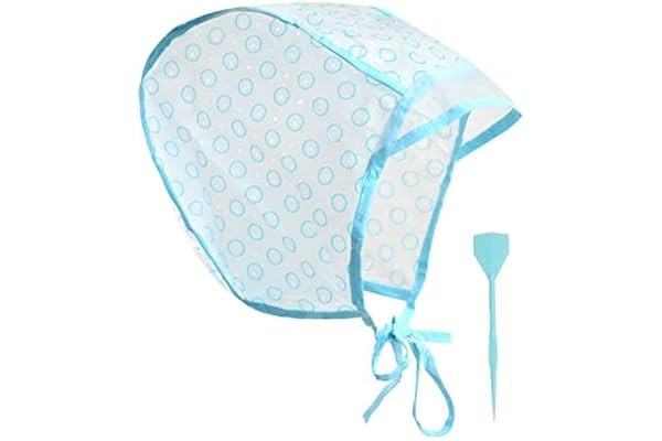 Hair Coloring Kit Highlight Cap Frosting Cap and Spatula with Crochet Hook for Dyeing (1 Pc)