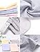 Mama Cotton Women's Over The Bump Maternity Panties High Waist Full Coverage Pregnancy Underwear (Multicolor E 4 Pack, Size-XL)