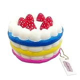 HooMore Jumbo Squishy Slow Rising Kawaii Sweet Scented Creamy Vent Charms Kid Toy Hand Pillow Toy, Stress Relief Toy Doll Gift Fun Large