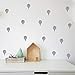 Hot Air Balloon Wall Decal,Removable Vinyl Wall Stickers for Baby Kids Bedroom Nursery Decoration Home Decor(A11) (Black)