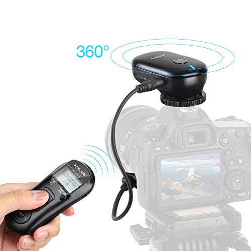 ENEGON Wireless Remote Shutter Release Control Timer with Cord for Nikon D7000 D7100 D7200 D5100 D3100 D750 D850 D810 D700 D500 D3 D4 D5 D4s N90s and More Nikon Cameras