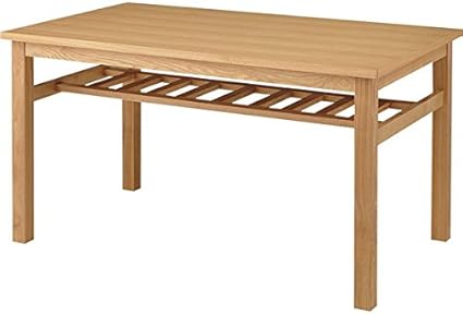 Amazon Co Jp 単品 棚付きダイニングテーブル Coling コリング 木製 4人掛けサイズ Hot 522tna ナチ 並行輸入品 ホーム キッチン