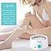 Home Waxing Kit for Hair Removal, Lansley Pearl Wax Melting Pot for Brazilian Bikini at Home Waxing with 10.5oz (300g) Pearl Hard Wax Beans & 10 Spatula Sticks