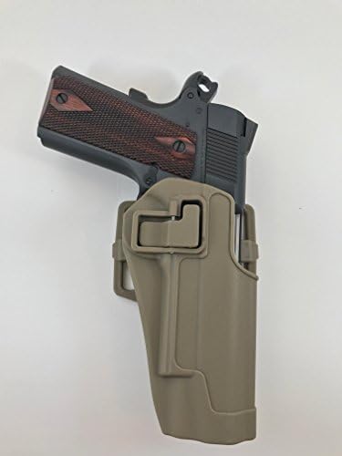 Tan 45 caliber 1911 Holster Paddle or Belt Gun Holster for .45 9mm Colt, Browning, Rockisland arms Taurus 9 mm ACP 45 single or double stack handguns