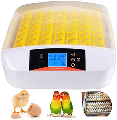 Aceshin Automatic 56 Digital Egg Incubator Turning Temperature Control, Poultry Hatcher for Chickens Ducks Goose Birds (US Stock)