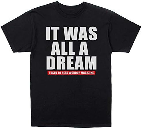 QHWHTX® Notorious Big Biggie Smalls It was All A Dream 2.0 Shirt + Hip-Hop Stickers