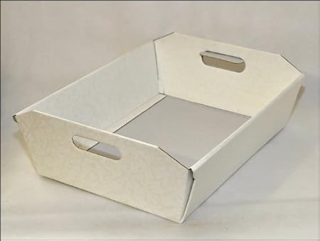 Dos Cestos/Bandejas de cartón duro, 40 x 30 x 12 cm: Amazon.es: Hogar
