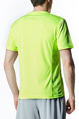 Tesla TM-MTS05-LY_3X-Large Men's Upgraded HyperDri 2.0 Short Sleeved Athletic Fit T-Shirt MTS05