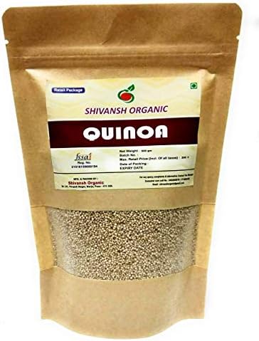 Shivansh Organic Gluten-free Quinoa 1 kg -Pack of 2