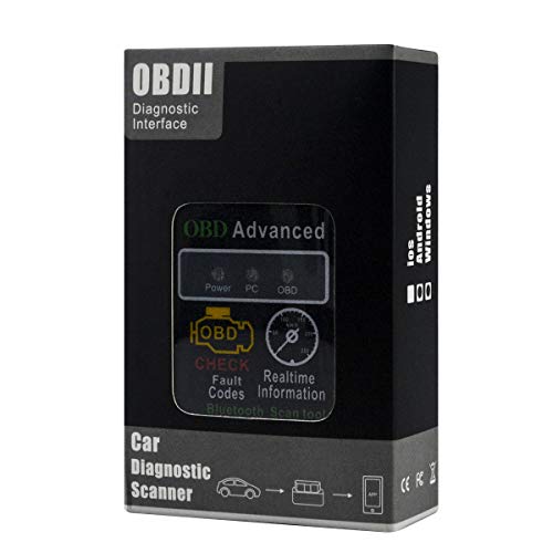 obdator Car Bluetooth OBD OBD2 Scanner Code Reader HH Advance Universal Vehicle Engine System Scanner OBD 2 OBDII Check Engine Light Diagnostic Scan Tool for Android PC
