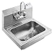 GRIDMANN Commercial NSF Stainless Steel Sink Wall Mount Hand Washing Basin with Faucet primary