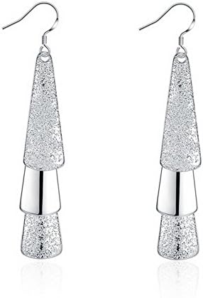 MOXMJY Drop Earrings Women Fashion Luxury Jewelry Silver Eardrop for Elegant Her
