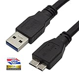iMBAPrice 6-Feet Super Speed 5Gbps USB 3.0 A to Micro B Charger/Data/Sync Cable, Black (U3MC-6BK)