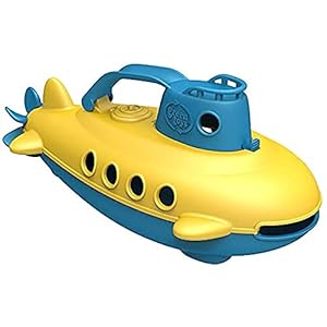Green Toys Submarine – BPA, Phthalate Free Blue Watercraft with Spinning Rear Propeller Made from Recycled Materials…