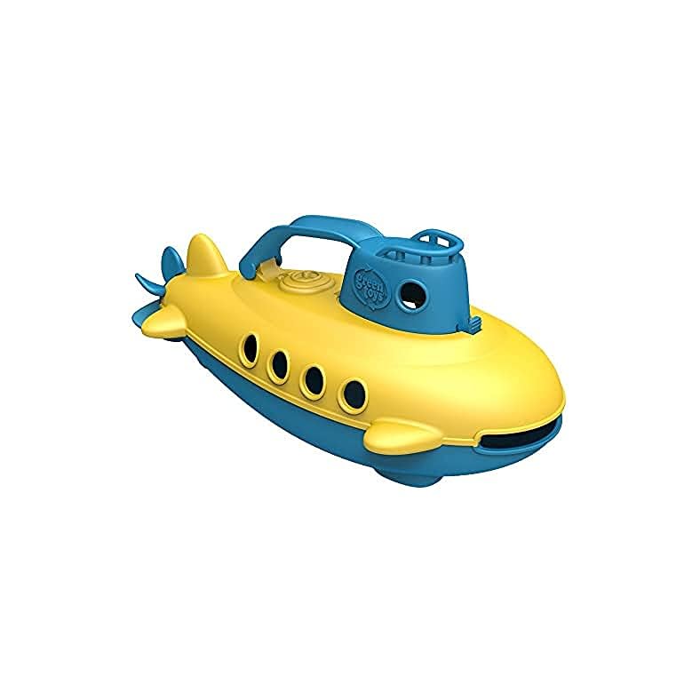 Green Toys Submarine – BPA, Phthalate Free Blue Watercraft with Spinning Rear Propeller Made from Recycled Materials…