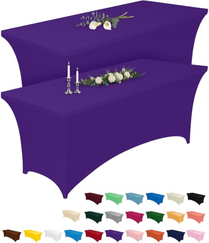 Pureegg Spandex Tablecloth Purple