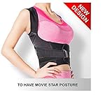 Posture Corrector | Clavicle Chest Support | Provides Shoulder Alignment and Upper Back & Neck Pain Relief by Natural Back Posture Support | For Men and Women | Comfortable and Fully Adjustable -Small