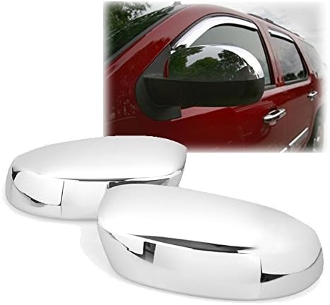 Triple Chrome Upper Top Half Mirror Cover Trims Fit for Chevy Silverado GMC Sierra 1500 2500 3500 2007-2013