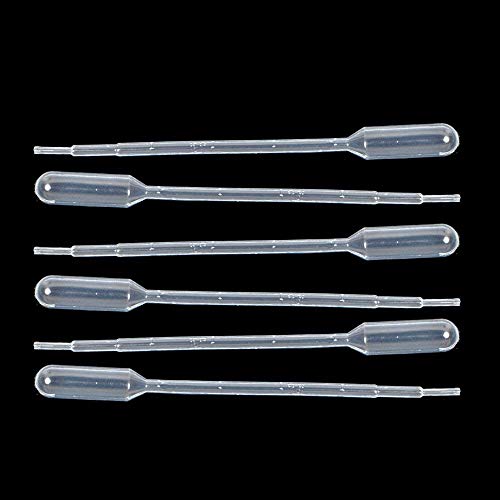 G2PLUS Plastic Transfer Pipette 1ml Washable Pasteur Pipettes Measuring