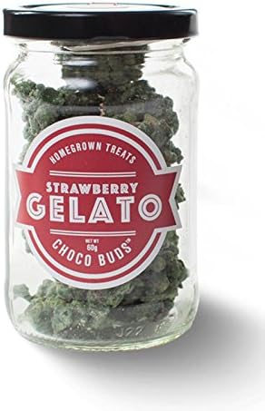 Choco Buds Strawberry Gelato Chocolate Buds - 90 Grams per jar *New Bigger Size