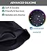 Aegend Solid Silicone Swim Cap, Comfortable Fit Swim Caps Swimming Cap for Men Women Adults Youths, 3D Ergonomic Design, Black