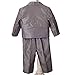 Dressy Daisy Baby Boys' Formal Dress Suit Tuxedo no Tail 5pc Set Wedding Outfits Size 9 Months Silver Grey