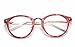 SOOLALA Clear Lens Cateye Glasses Magnifying Reading Glasses Customized Strengths