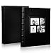 PARAH LIFE Luxury 200 5X7 Photo Album for Wedding Anniversary Vacation Baby and Family Photos Beautiful Leather Bound Picture Display Book for 200 5x7 Photographs Scrapbook Foto Black