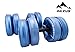 OILEUS Water Filled Travel Dumbbells - Portable, Adjustable Dumbbells with Extended Handle - Perfect Workout Equipment for Body Building Strength Training (Set of 2)