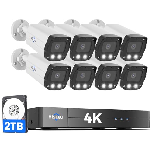 Hiseeu 8MP Security Camera System 2TB