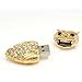 8GB Crystal Gold Colored Owl Style USB Flash Drive with necklace
