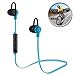 Creazy Wireless Bluetooth Headset Stereo Headphone Earphone for iPhone Samsung (Blue)
