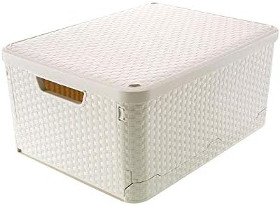 AEROBATICS Storage Boxes With Lids Foldable Plastic Storage Bins Cube Containers Closet Organizer For Home Office Bedroom
