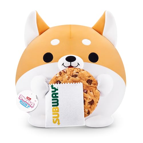 Snackles Series 2 Wave 2, Snack Swap, Corgi, 50 cm by ZURU Cuddly Squishy Comfort Plush with License Snack Brand Accessory (Corgi, Subway Cookie)