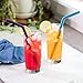 Flathead Products 8 Reusable Silicone Smoothie Straws and Cleaning Brush, 30 ounce - 20 ounce Tumblers Compatible, Dishwasher Safe, Extra Long Straw - Flexible and Yeti/RTIC Tumbler Compatible