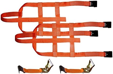 (1-pair) Dolly Ez Tire Holder Strap w/ Ratchet