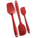 Norpro 3 Piece Silicone Spatula Set - Red