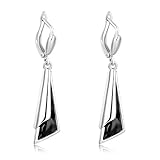 Aoohe Jewelry Earring 18K Gold Long Earrings For Women Pendientes Brinco Aretes Oorbellen Boucle D'oreille (Grey)