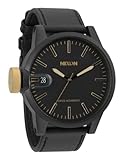 NIXON Men's NXA1271041 Matte Black Ion-Plated Stainless Steel Case Watch