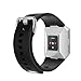 KingAcc Fitbit Ionic Bands, Soft Accessory Replacement Band for Fitbit Ionic, With Metal Buckle Fitness Wristband Strap Women Men (1-Pack, Black, Large)