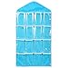 Hanging Bag,Toponly Clear Hanging Bag Socks Bra Underwear Rack Hanger Storage Organizer 16 Pockets (fashion Blue)