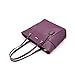 LOVEVOOK Women Purses and Handbags Chic Crossbody Bag Hobo 3pcs Large Capacity Deep Plum