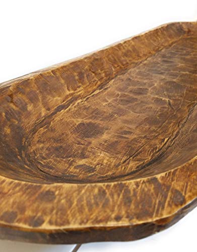 Extra Large Wood Dough Bowl- Extra Long Wood Decorative Bowl- The Big Bend