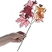 Factory Direct Craft Package of 6 Fall Artificial Silk Maple Leaf Picks with Autumn Berries