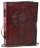 Celtic Cross Leather Blank Book