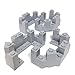 Lego Parts: Knights Kingdom - Castle Roof Turret Top 4 x 8 x 2 1/3 (Service Pack of 4 - Light Bluish Gray)