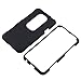 Black Rubberized Hard Phone Cover for HTC EVO 3D Protector Case