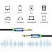 iXCC Tangle-Free Male to Male 3.5mm Auxiliary Cable with Gold Plated Connectors for Apple, Android Smartphones, Tablet and MP3 Players - Standard Packaging (3Feet)